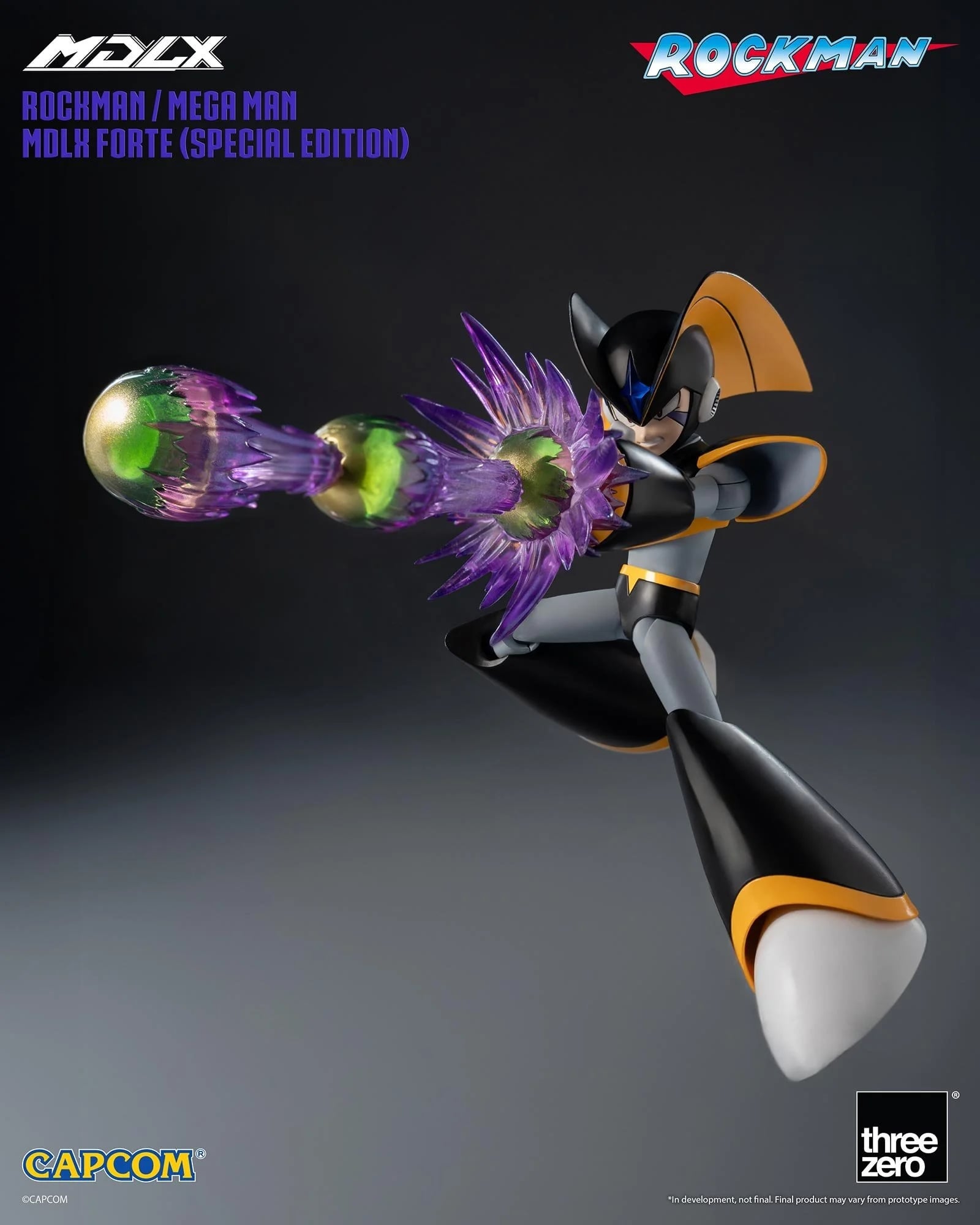 threezero《洛克人》MDLX佛魯迪登場 搭載34關節預計2027年春季發售