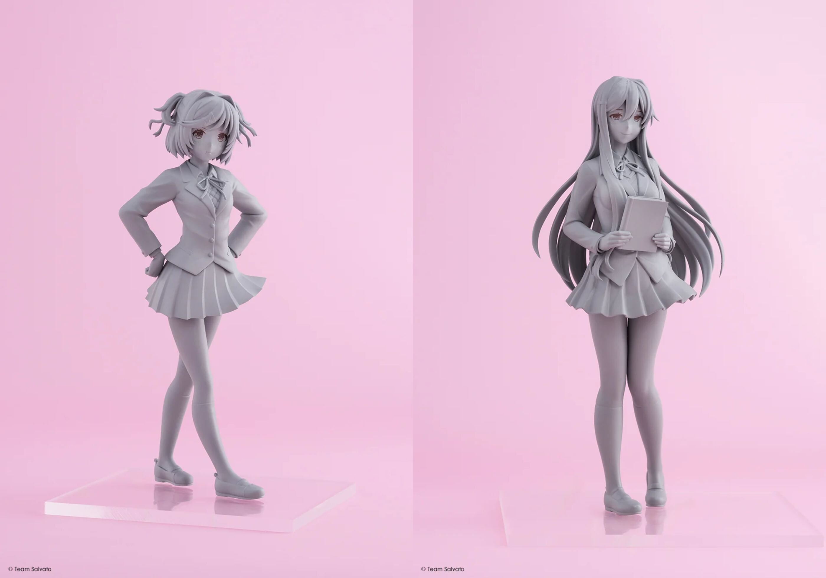 GSC推出《DDLC》夏樹與優里模型原型 終於能全員團聚