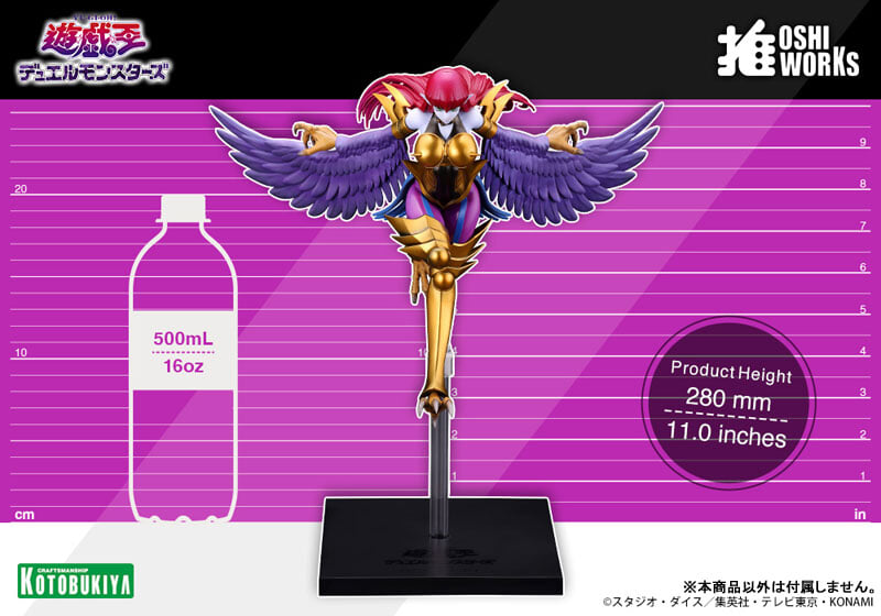 壽屋 OSHI WORKS《遊戲王怪獸之決鬥》神鷹女郎模型開放預約 磁吸底座可與孔雀舞同台展示