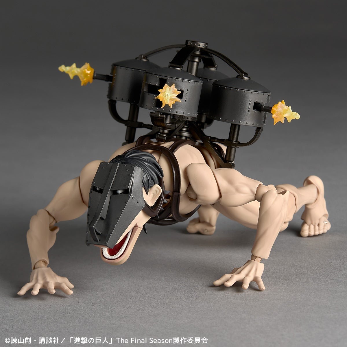 海洋堂 Amazing Yamaguchi《進擊的巨人》車力的巨人登場!重現四足行走機動力