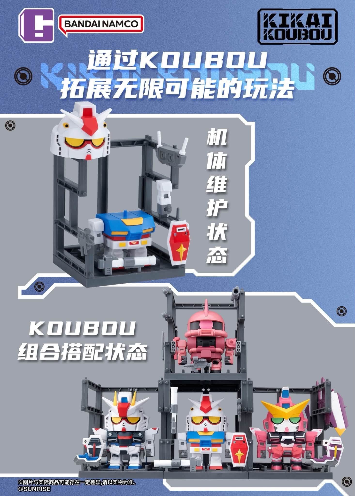 《機動戰士鋼彈》機械工房模型 5公分透明內構 單入售價約371元