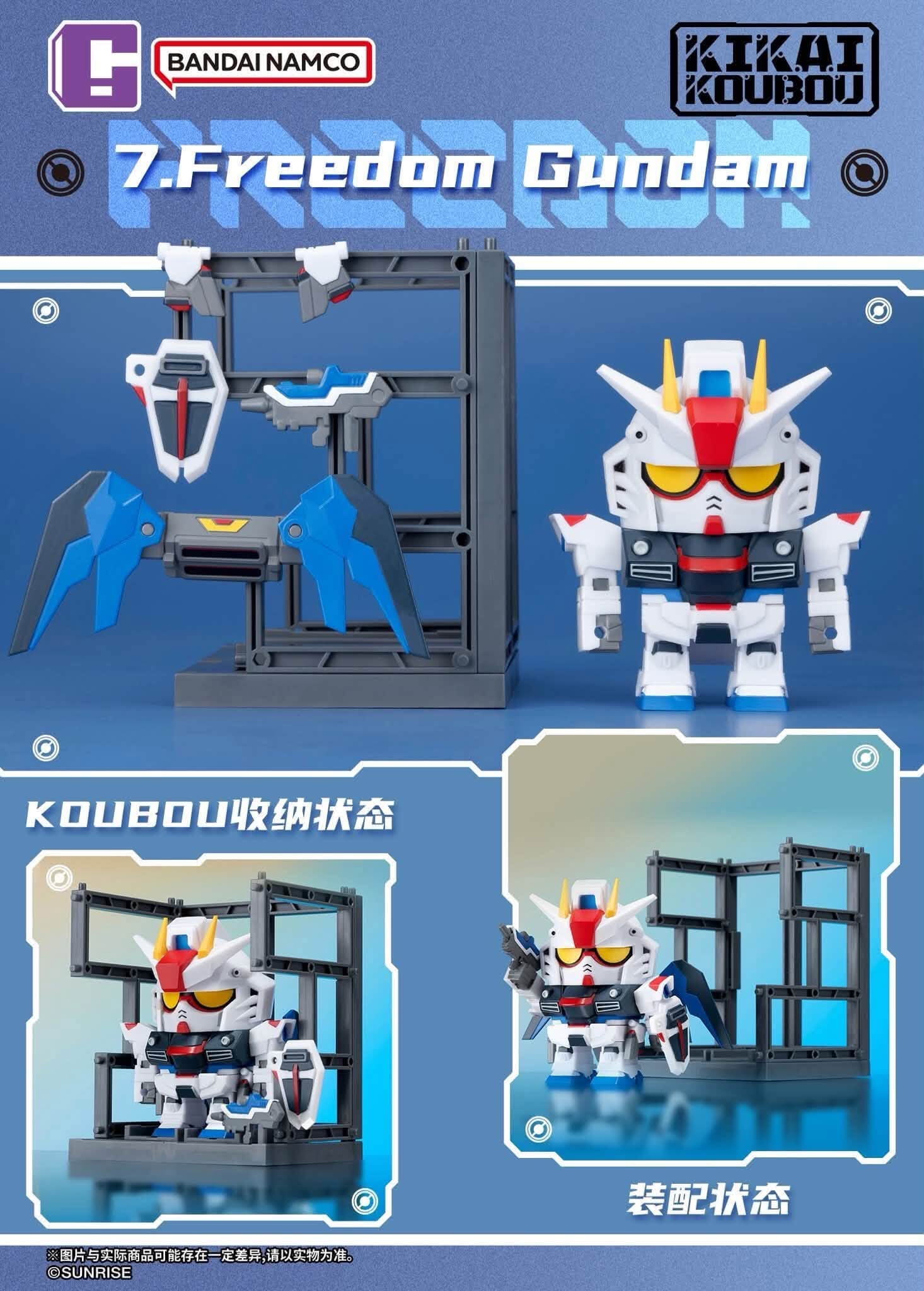 《機動戰士鋼彈》機械工房模型 5公分透明內構 單入售價約371元