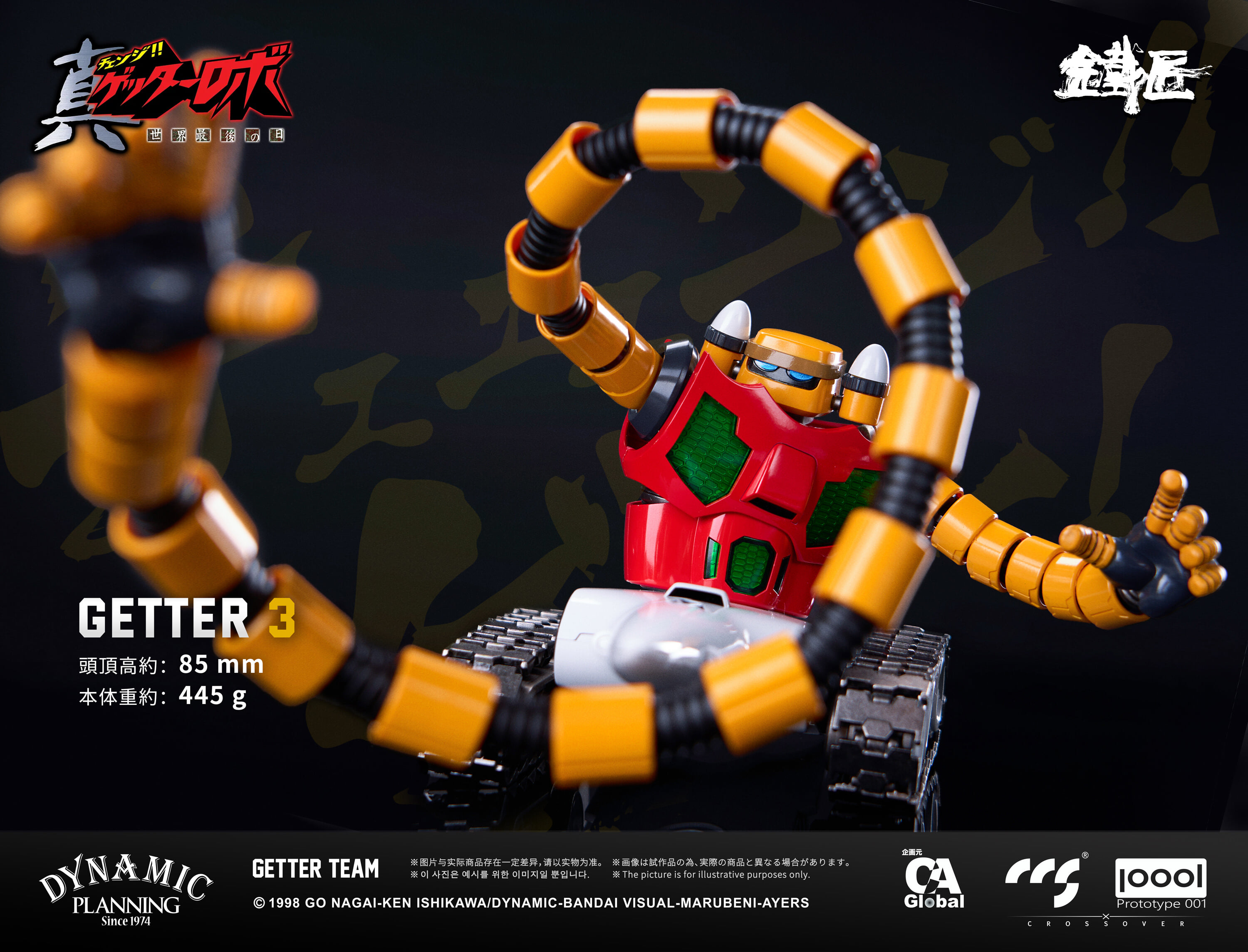 CCSTOYS 推出「鐵匠」系列首彈:真蓋特機器人世界最後之日蓋特小隊合金可動模型