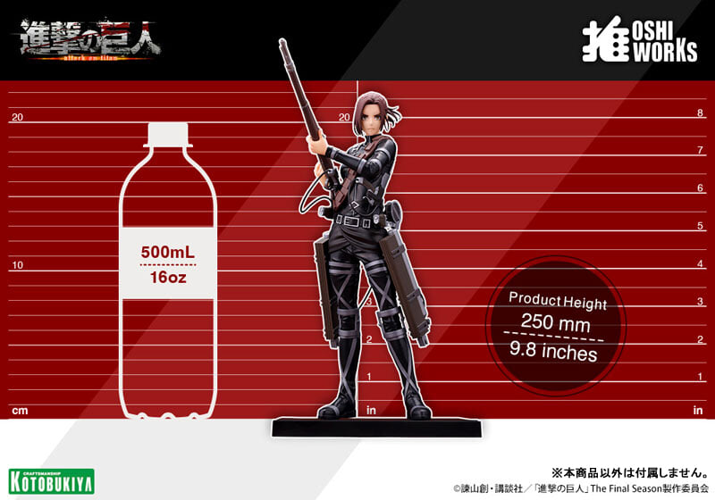 Kotobukiya《進擊的巨人》OSHI WORKS 模型公開 里維、阿爾敏、莎夏 2027 年發售