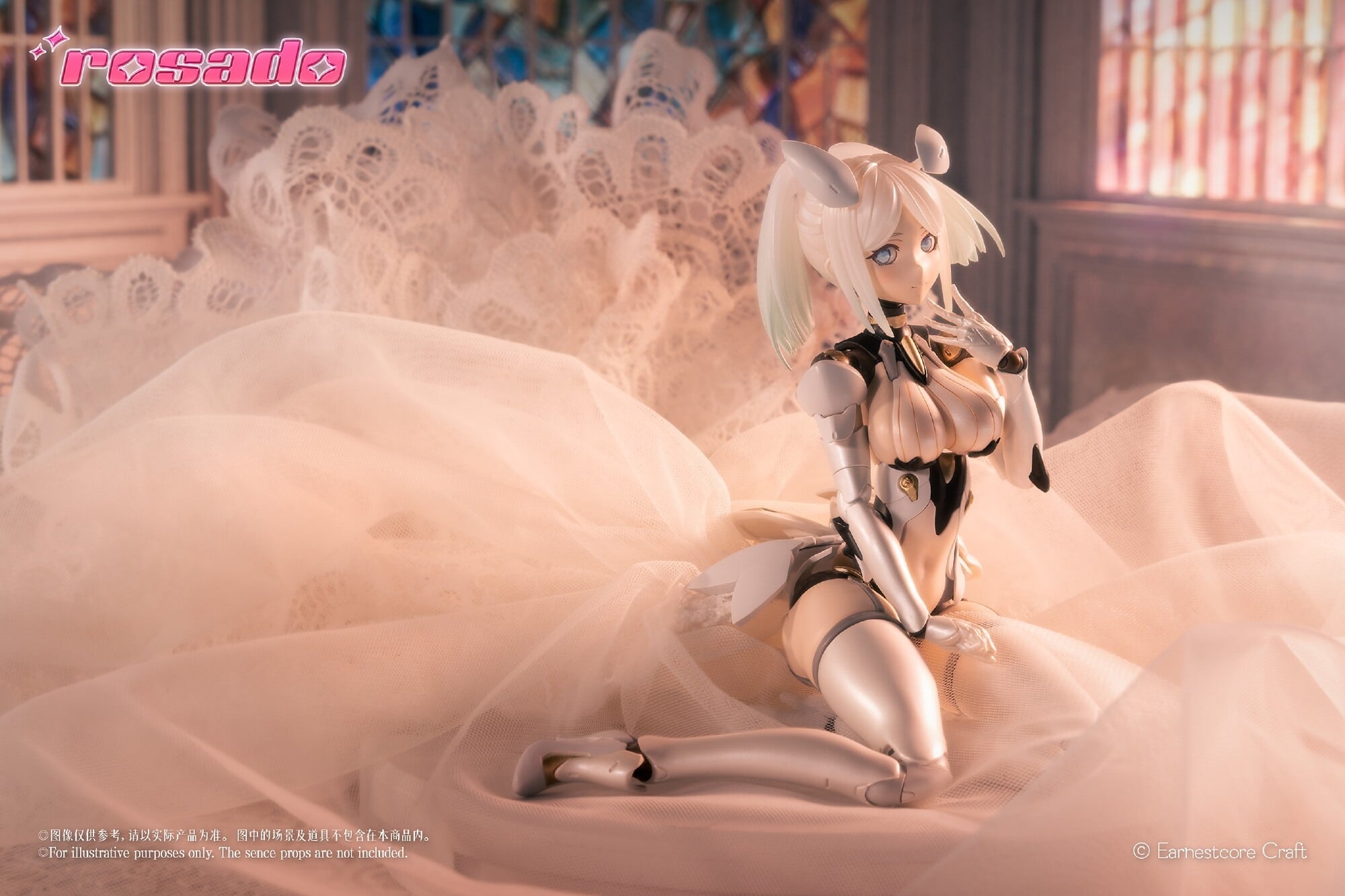 《rosado Project》星花婚紗 搭載布製蕾絲與追視眼球