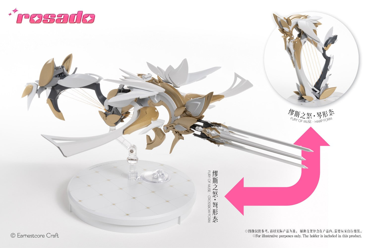 核誠治造《rosado Project》星花・薔薇組裝模型實體曝光 預計2027年發售