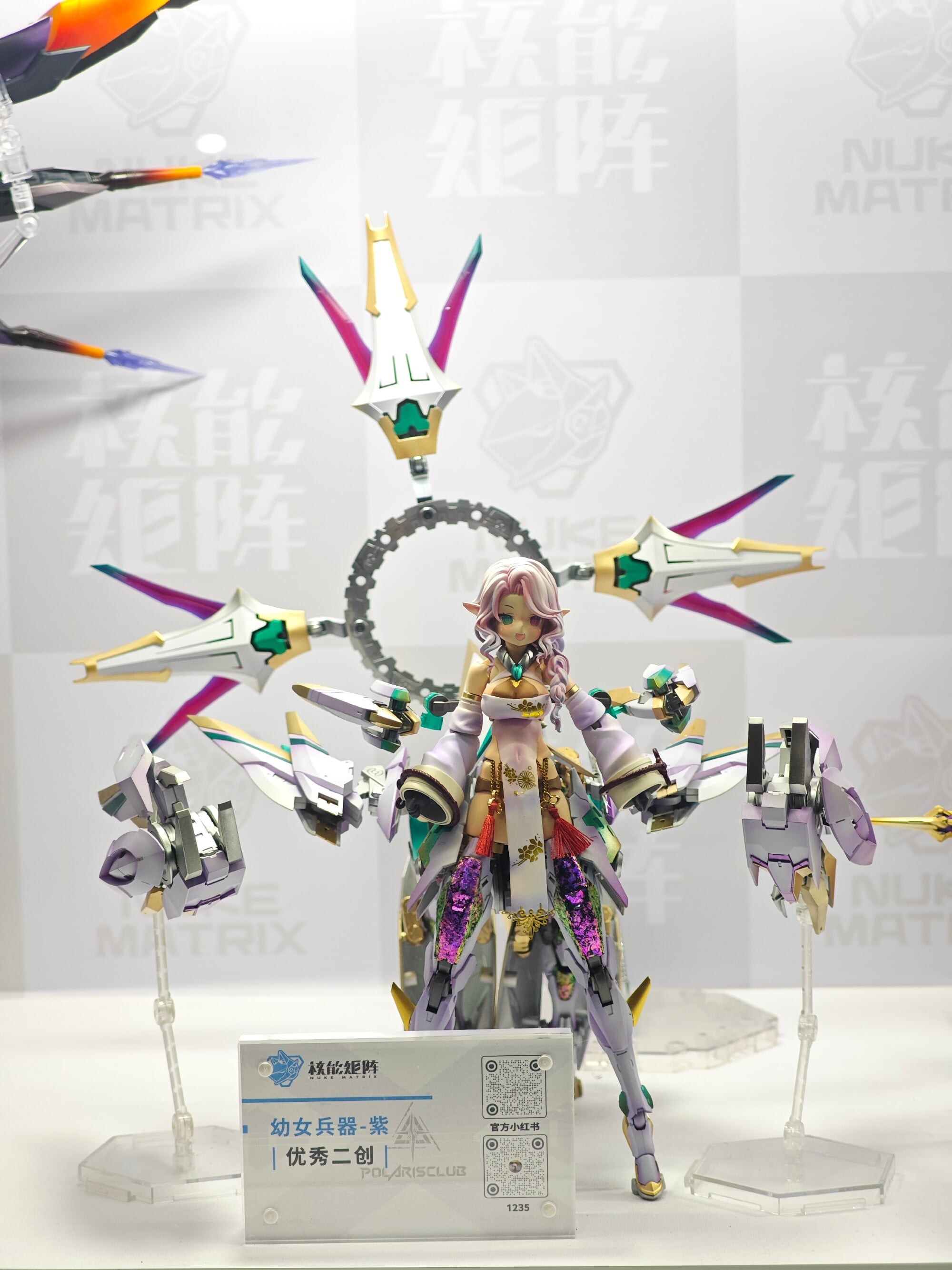 NUKE MATRIX 上海 WF 展出多款機娘新作 《CYBER FOREST》闇黑狼原型細節亮相