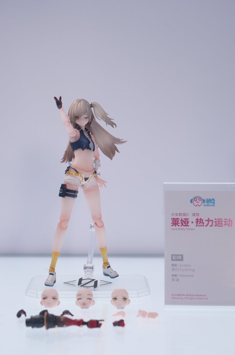 Sushing 參展上海 Wonfes 公開《棕色塵埃 2》羅安兔女郎與《少女前線 2》等多款 1/12 可動原型
