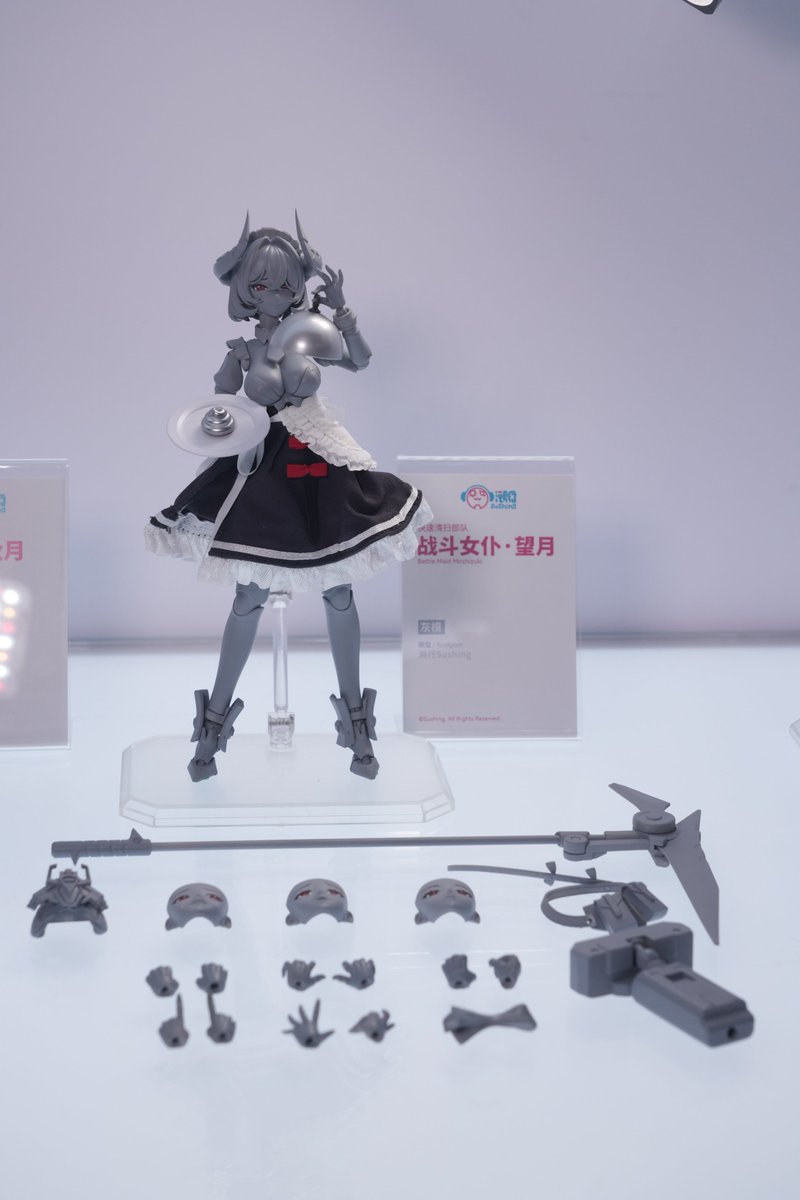 Sushing 參展上海 Wonfes 公開《棕色塵埃 2》羅安兔女郎與《少女前線 2》等多款 1/12 可動原型