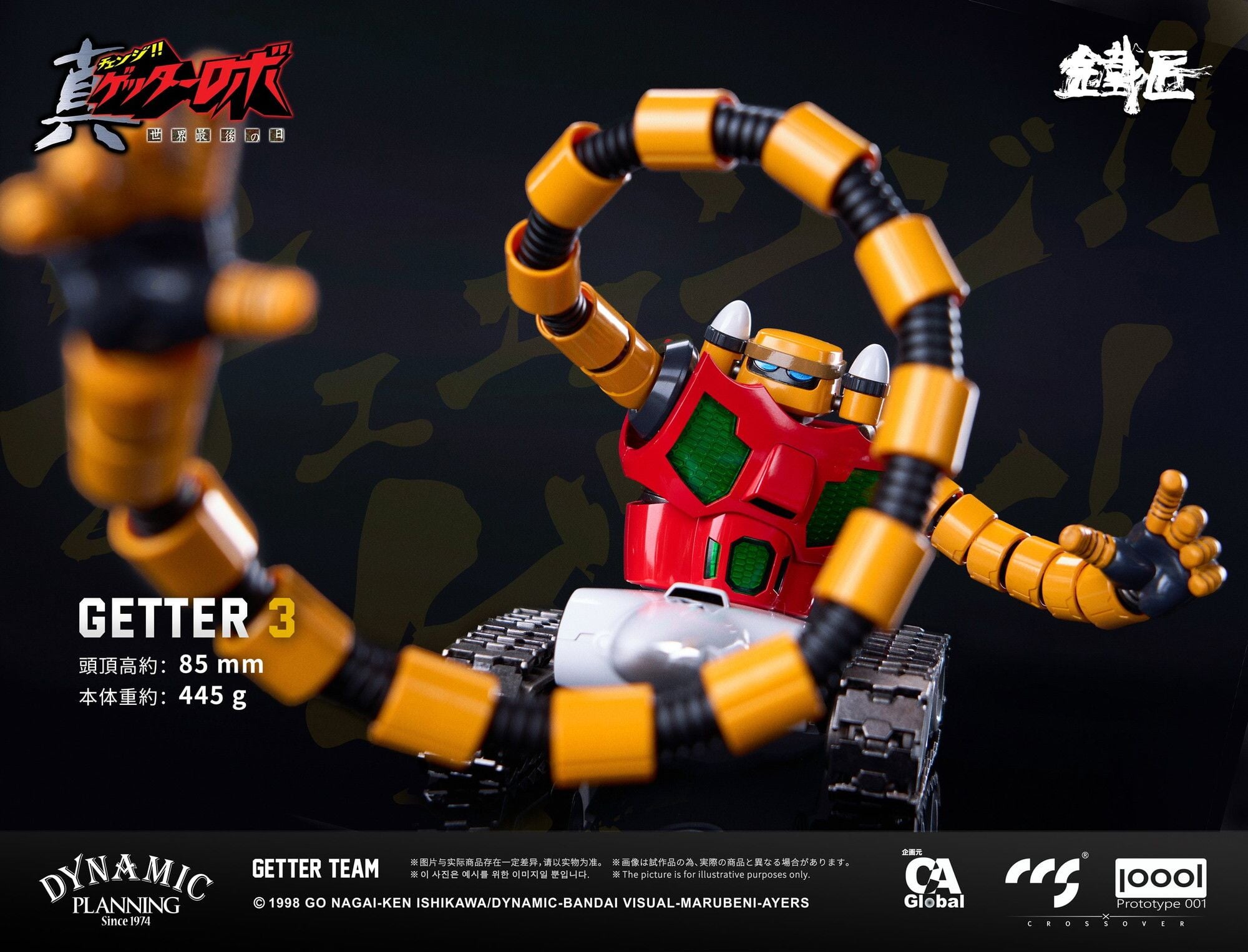 CCSTOYS《真蓋特機器人》三機合金組 2026 年底開賣
