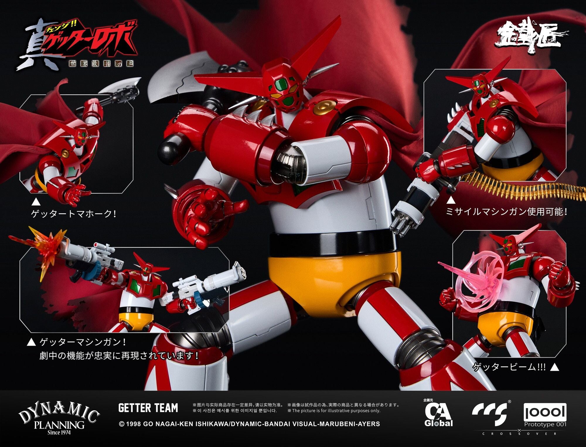 CCSTOYS《真蓋特機器人》三機合金組 2026 年底開賣
