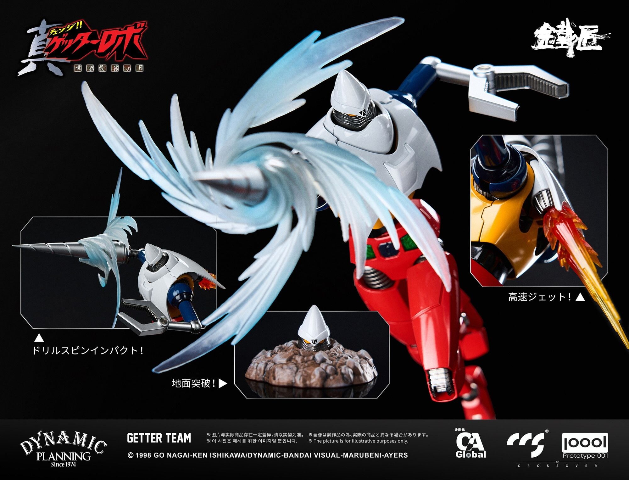 CCSTOYS《真蓋特機器人》三機合金組 2026 年底開賣