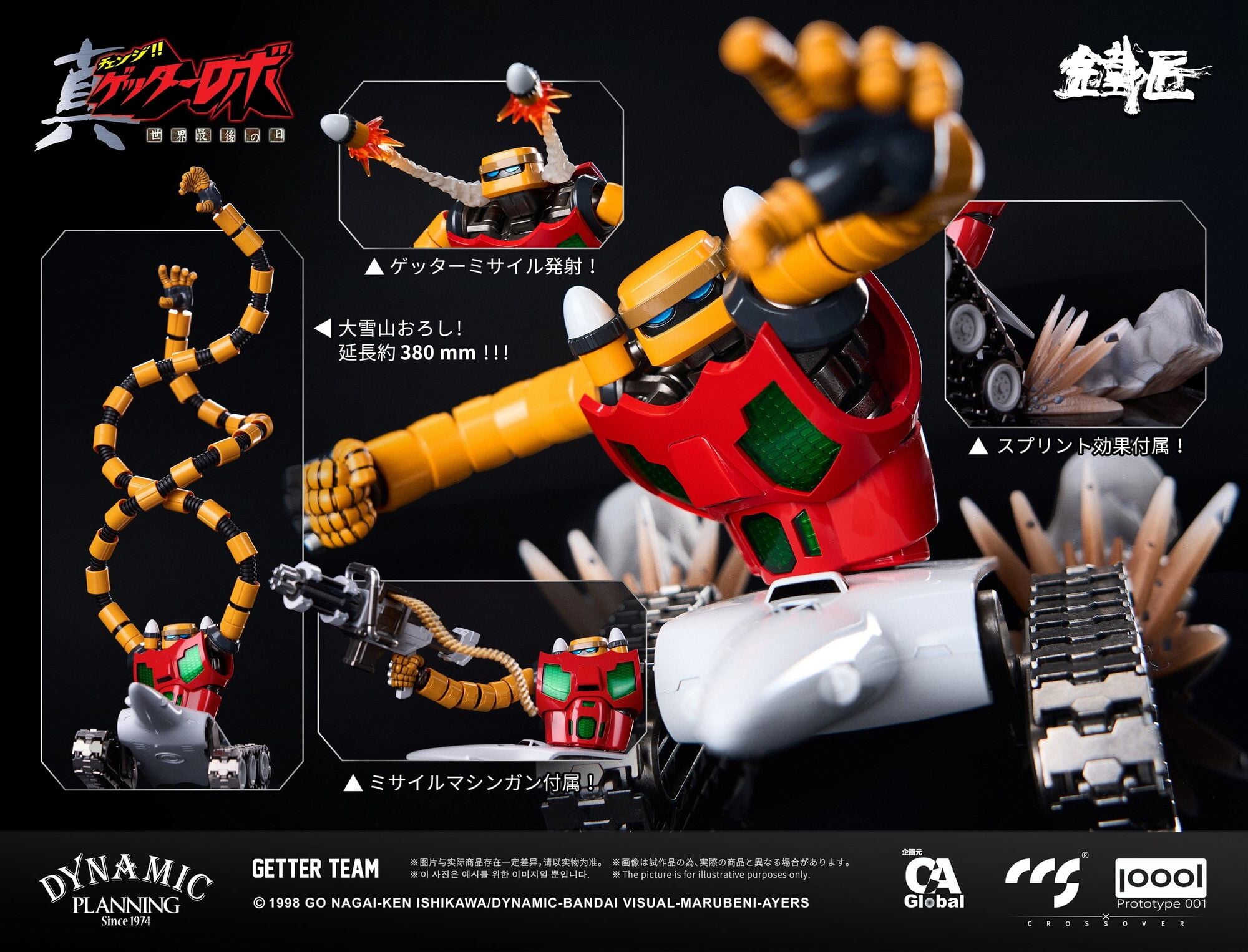 CCSTOYS《真蓋特機器人》三機合金組 2026 年底開賣
