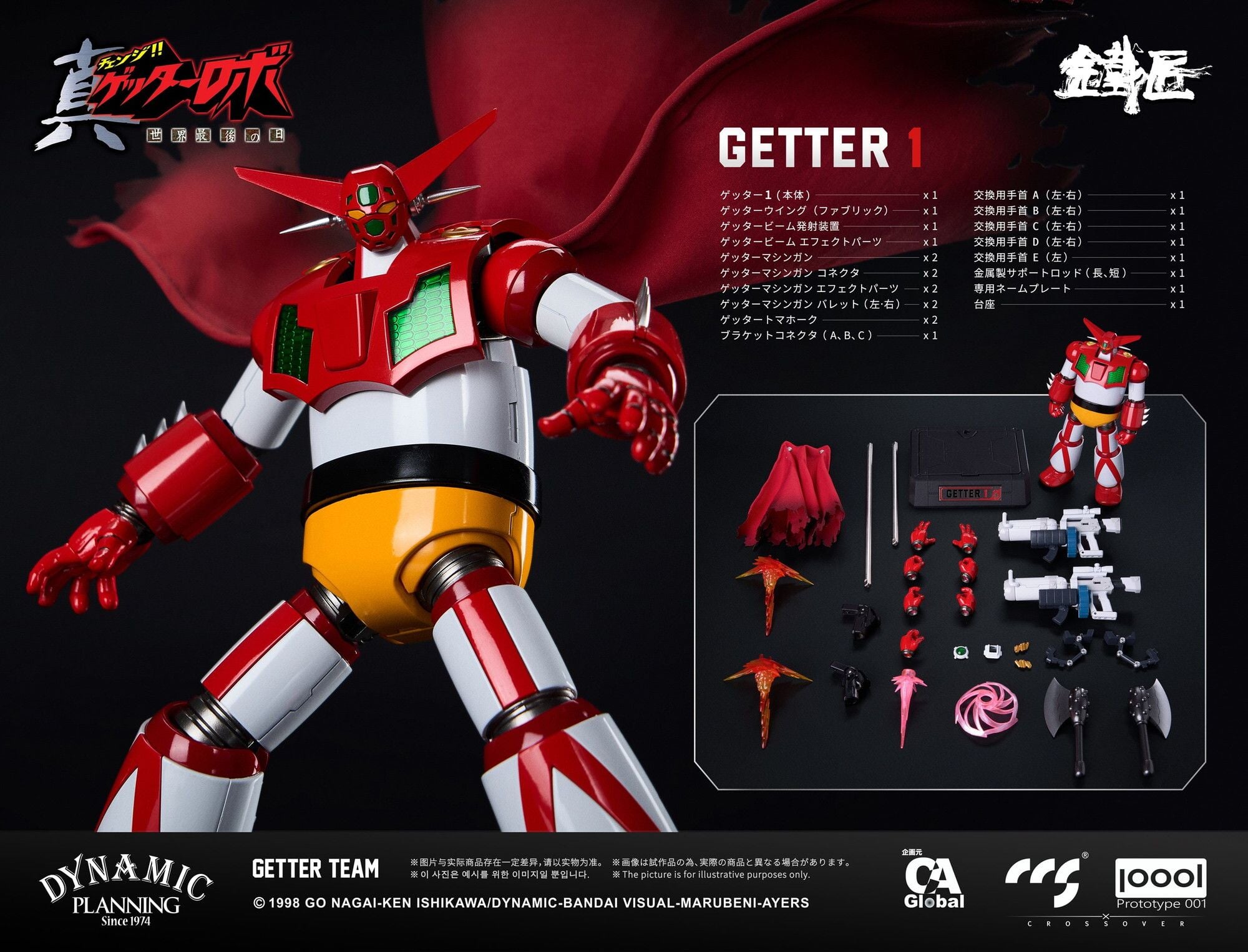 CCSTOYS《真蓋特機器人》三機合金組 2026 年底開賣