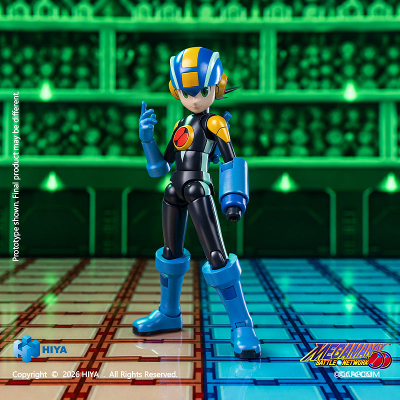 HIYA Toys《洛克人EXE》可動人偶 磁吸武裝預定2027年發售