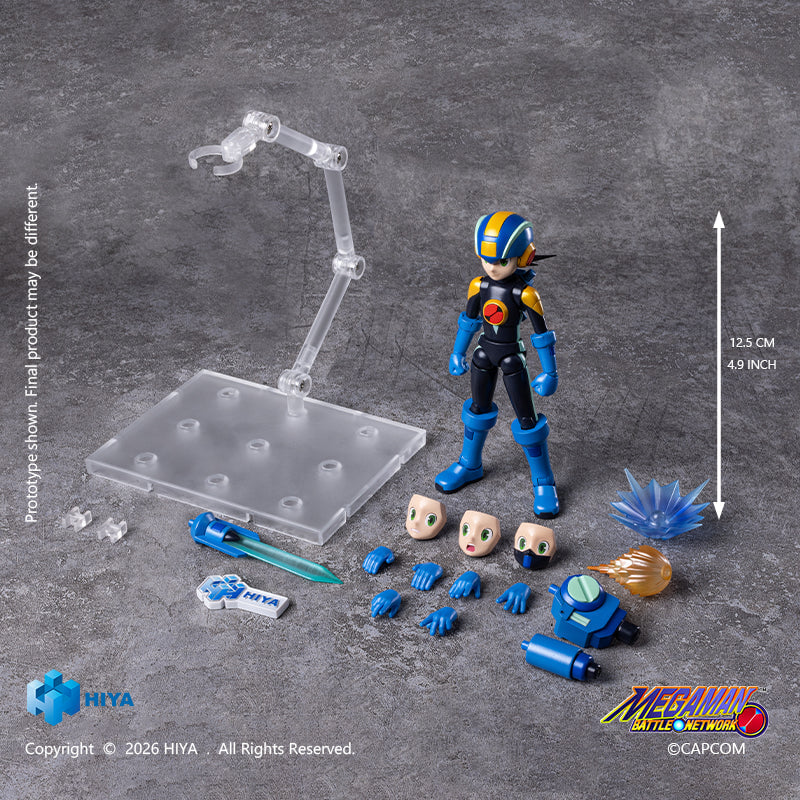 HIYA Toys《洛克人EXE》可動人偶 磁吸武裝預定2027年發售