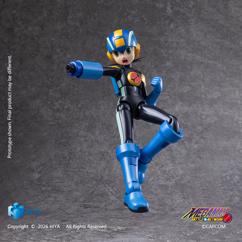 HIYA Toys《洛克人EXE》可動人偶 磁吸武裝預定2027年發售