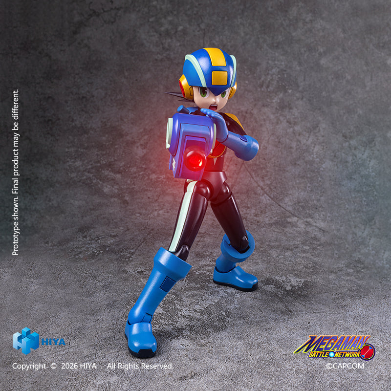 HIYA Toys《洛克人EXE》可動人偶 磁吸武裝預定2027年發售