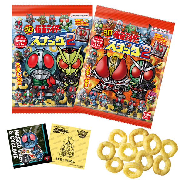 Bandai《SD 假面騎士零食袋 2》橫井畫伯繪貼紙 2027 年 2 月發售