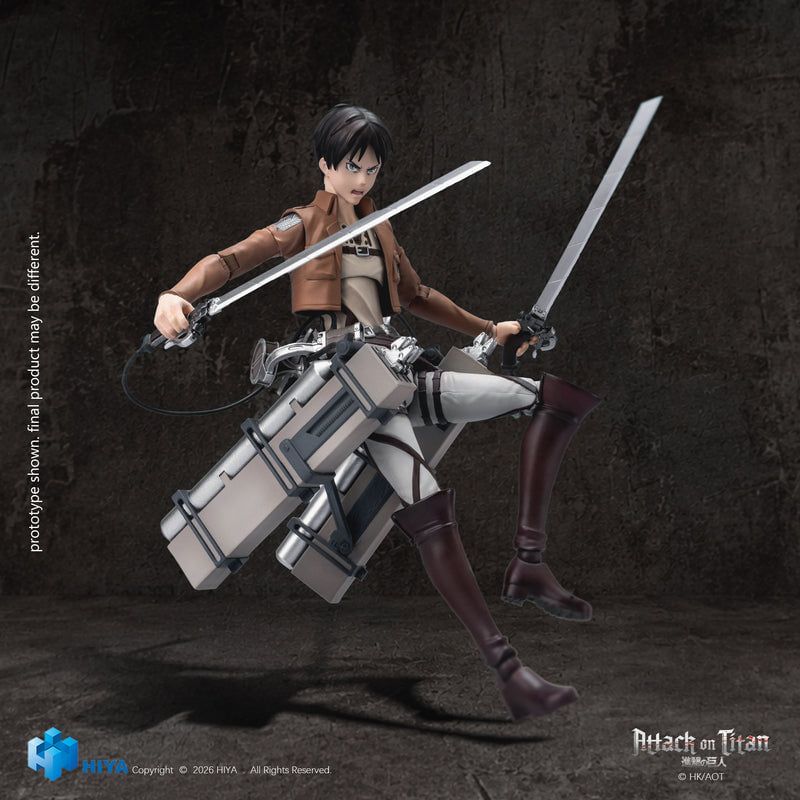 HIYA TOYS《進擊的巨人》艾連 1/12 可動人偶 2027 年冬季發售 附贈經典麵包配件