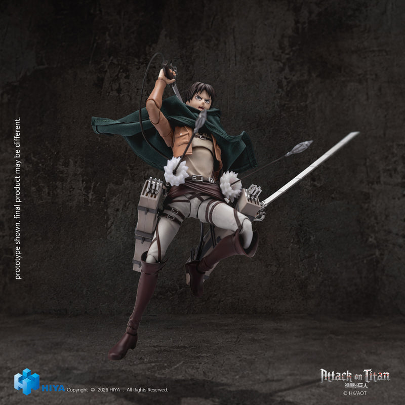 HIYA TOYS《進擊的巨人》艾連 1/12 可動人偶 2027 年冬季發售 附贈經典麵包配件