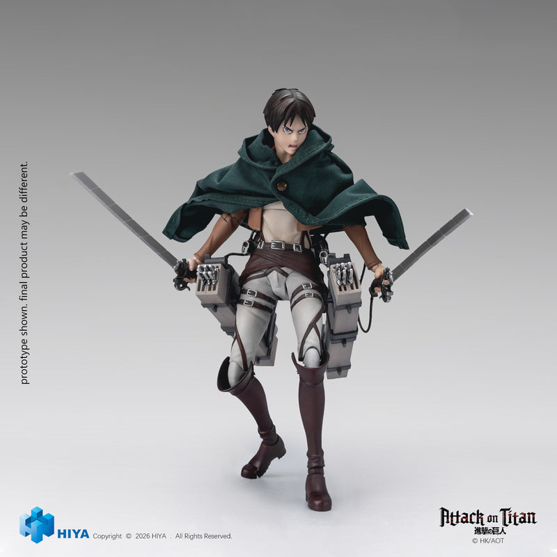 HIYA TOYS《進擊的巨人》艾連 1/12 可動人偶 2027 年冬季發售 附贈經典麵包配件