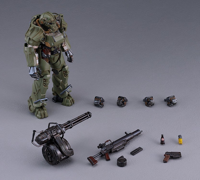 GSC《異塵餘生》T-60 動力裝甲軍用版組裝模型開放預購 附核口可樂與迷你砲