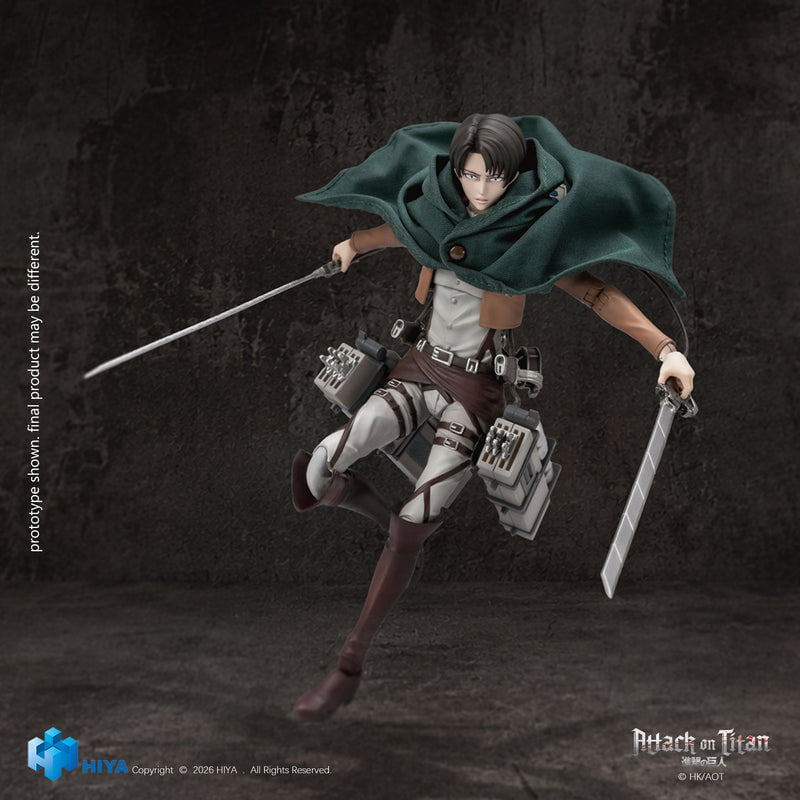 人類最強士兵參戰！Hiya Toys《進擊的巨人》里維 1/12 可動人偶 2027 年發售