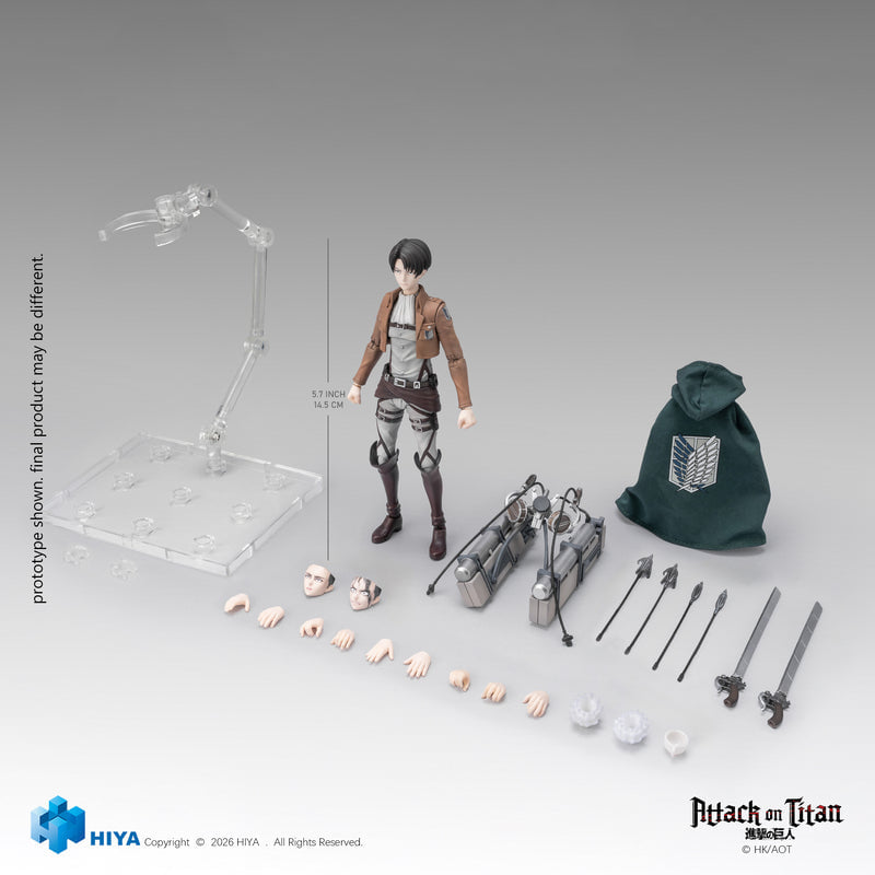 人類最強士兵參戰!Hiya Toys《進擊的巨人》里維 1/12 可動人偶 2027 年發售