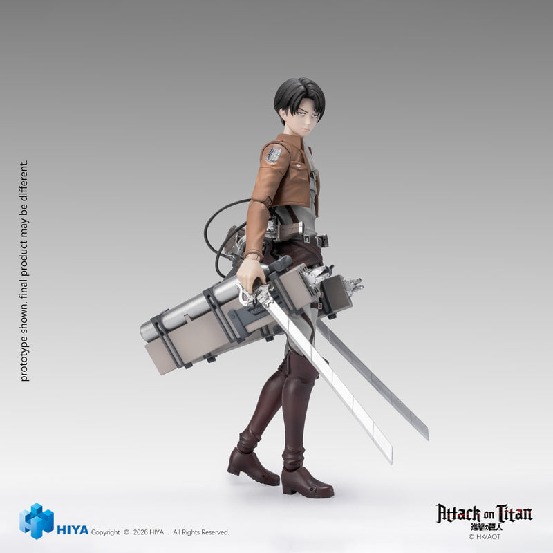 人類最強士兵參戰!Hiya Toys《進擊的巨人》里維 1/12 可動人偶 2027 年發售
