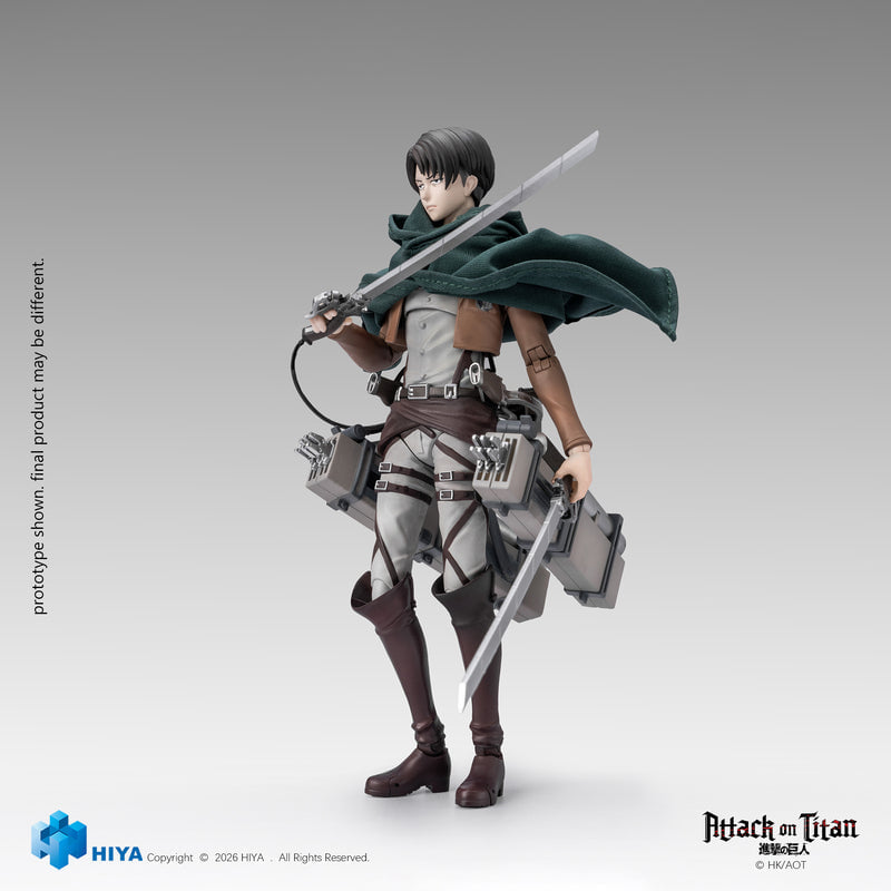 人類最強士兵參戰!Hiya Toys《進擊的巨人》里維 1/12 可動人偶 2027 年發售