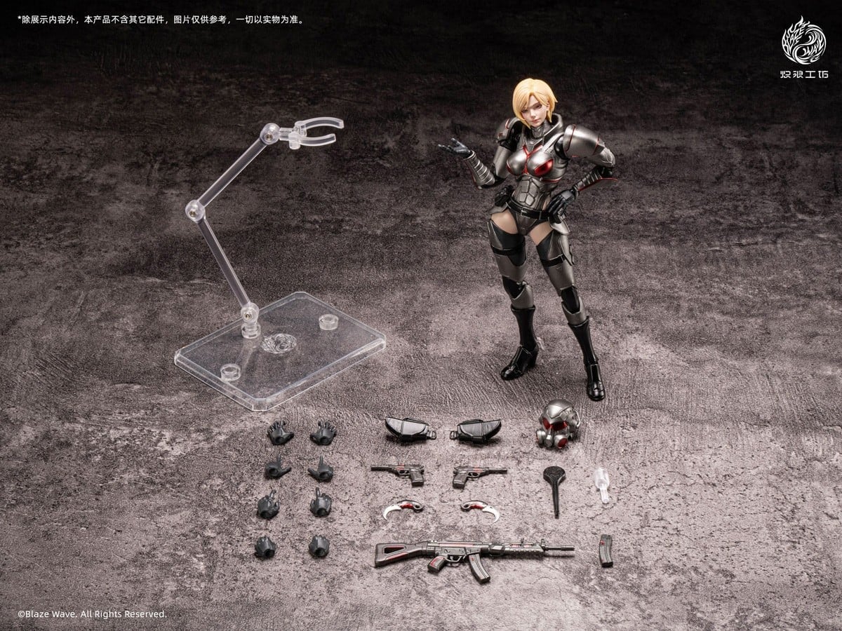 Blaze Wave《Valkyrie Brynhild》1/12 重武裝機娘開放預約 黑紅金屬質感 2027 年發售
