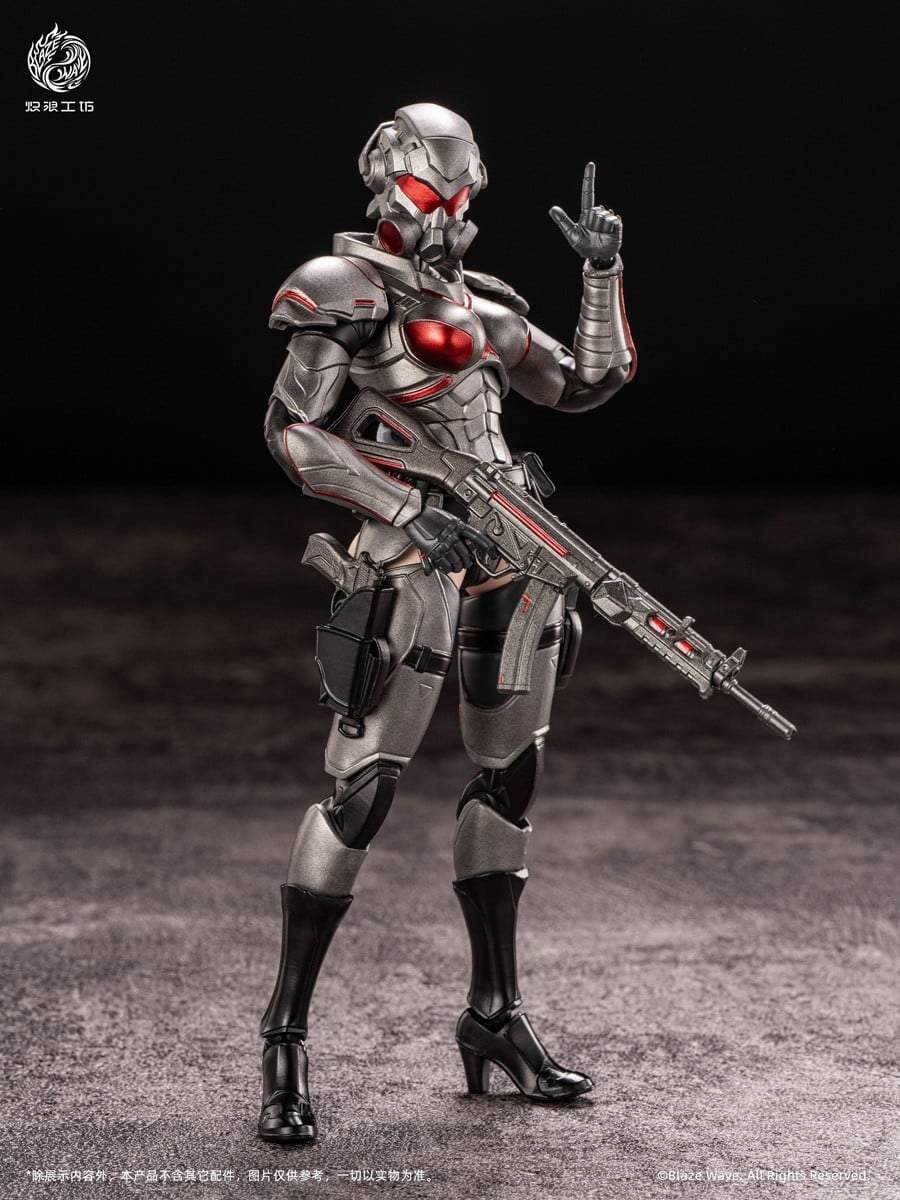 Blaze Wave《Valkyrie Brynhild》1/12 重武裝機娘開放預約 黑紅金屬質感 2027 年發售
