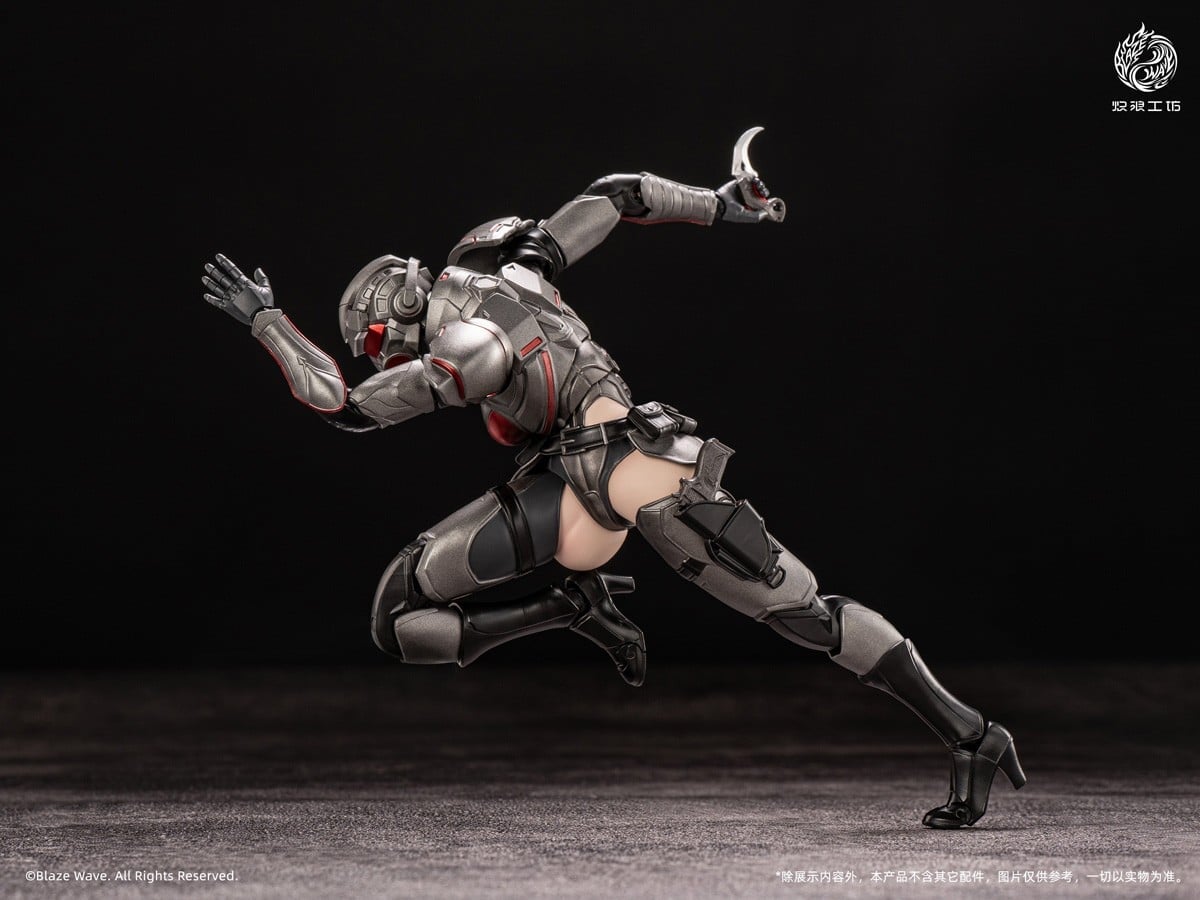 Blaze Wave《Valkyrie Brynhild》1/12 重武裝機娘開放預約 黑紅金屬質感 2027 年發售