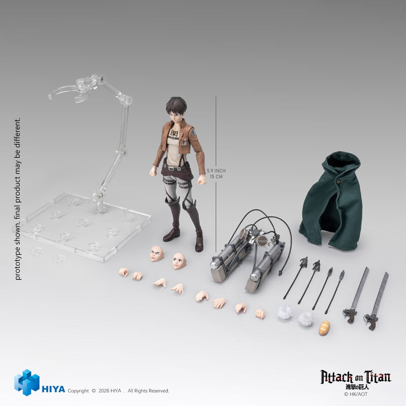 Hiya Toys推出《進擊的巨人》人偶 附經典拿杯手型