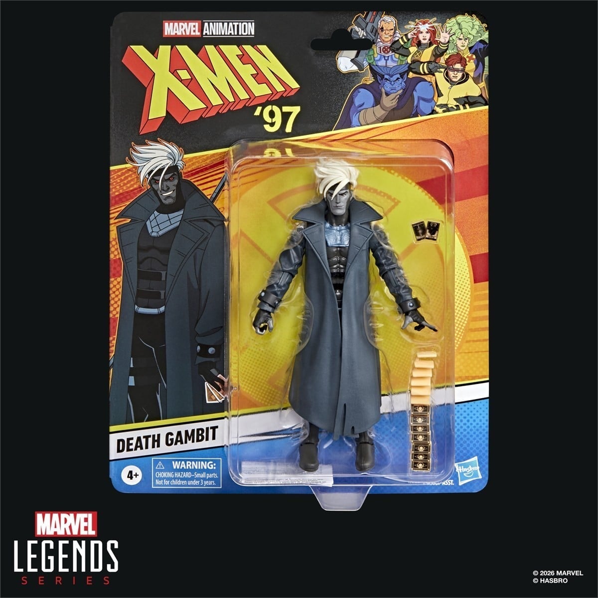 Hasbro Marvel Legends《X-Men '97》新彈曝光 死亡金牌手與懷舊背卡 2026 年 12 月發售