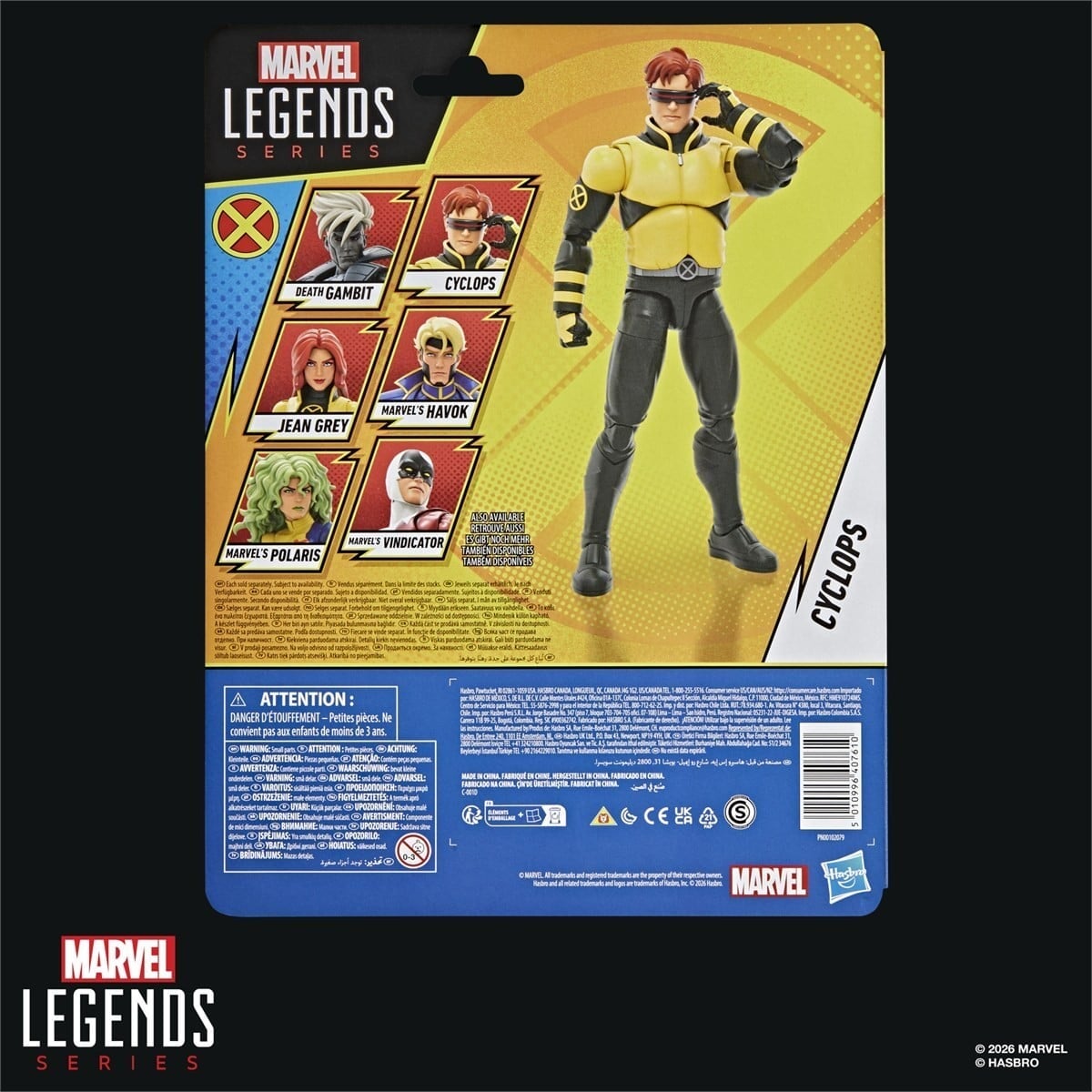 Hasbro Marvel Legends《X-Men '97》新彈曝光 死亡金牌手與懷舊背卡 2026 年 12 月發售