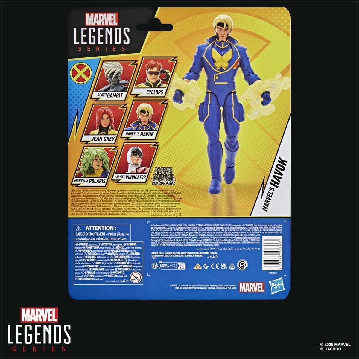 Hasbro Marvel Legends《X-Men '97》新彈曝光 死亡金牌手與懷舊背卡 2026 年 12 月發售