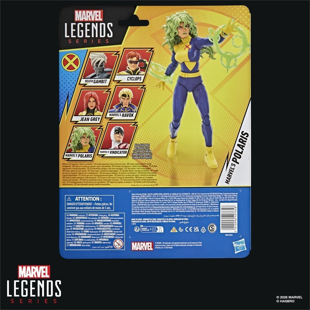 Hasbro Marvel Legends《X-Men '97》新彈曝光 死亡金牌手與懷舊背卡 2026 年 12 月發售