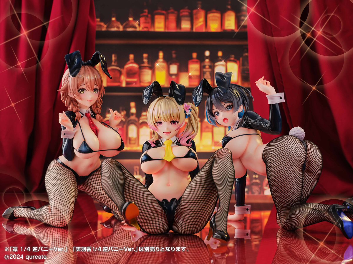 Medicos《Bunny Garden》花奈 1/4 逆兔女郎模型 11 月 10 日預約 裸腿版與醉醺醺臉同步亮相