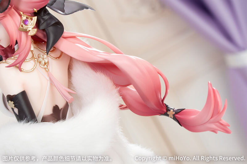Myethos 推出《原神》八重神子 1/8 禮服模型,黑色透視裙擺展現優雅氣場