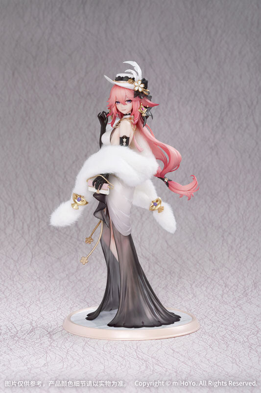 Myethos 推出《原神》八重神子 1/8 禮服模型,黑色透視裙擺展現優雅氣場