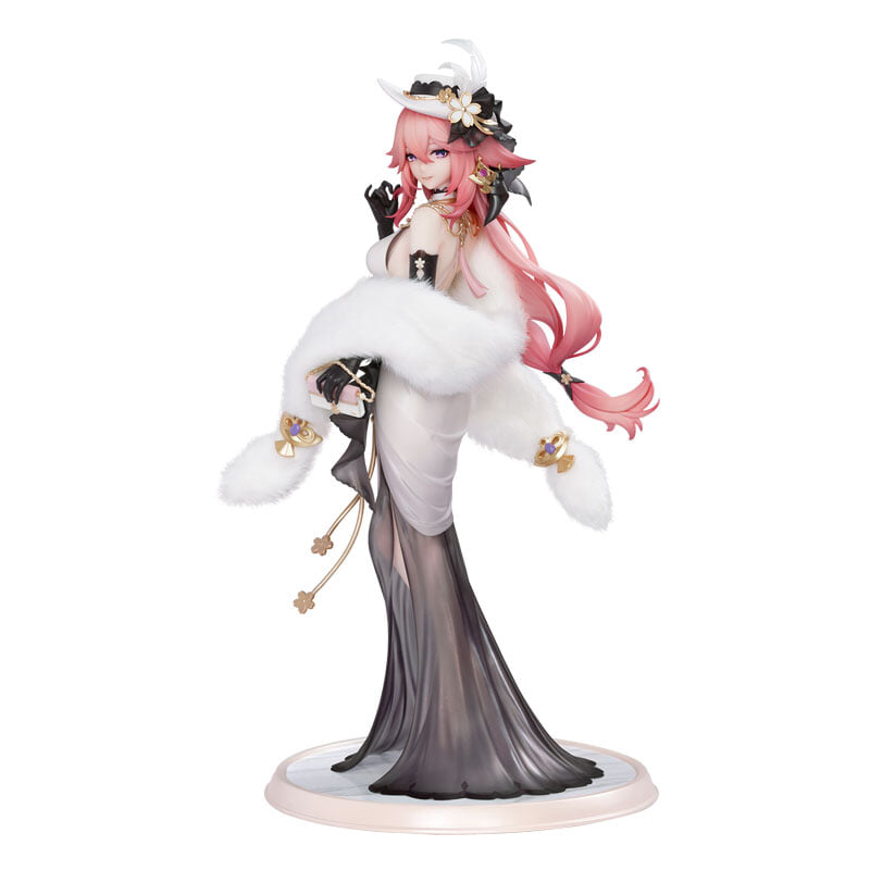 Myethos 推出《原神》八重神子 1/8 禮服模型，黑色透視裙擺展現優雅氣場